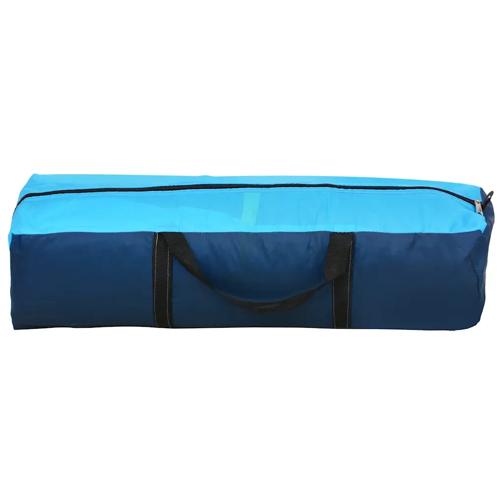 Tenda per Feste con LED e 4 Pareti-Tenda da campeggio 3,6x3,6x2,3 m Blu