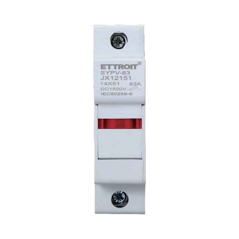 Portafusibile Modulare DC Fotovoltaico 1P 1M D14X51mm 63A DC 1000V IP20 IEC60269-6