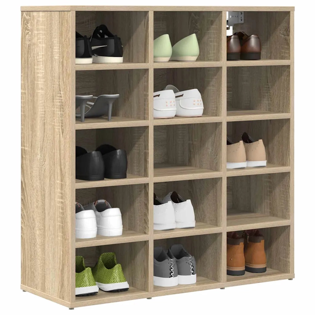 Mobile per scarpe-Scarpiera Rovere Sonoma 77,5 x 30 x 83,5 cm