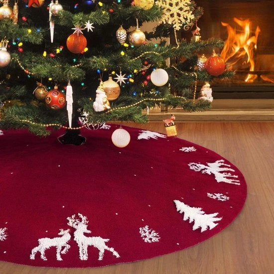 Roccolo di Natale Premium - Roccia di Natale alta 90 cm - Copertura 3D base - Copertura del piede - Decorazioni festive
