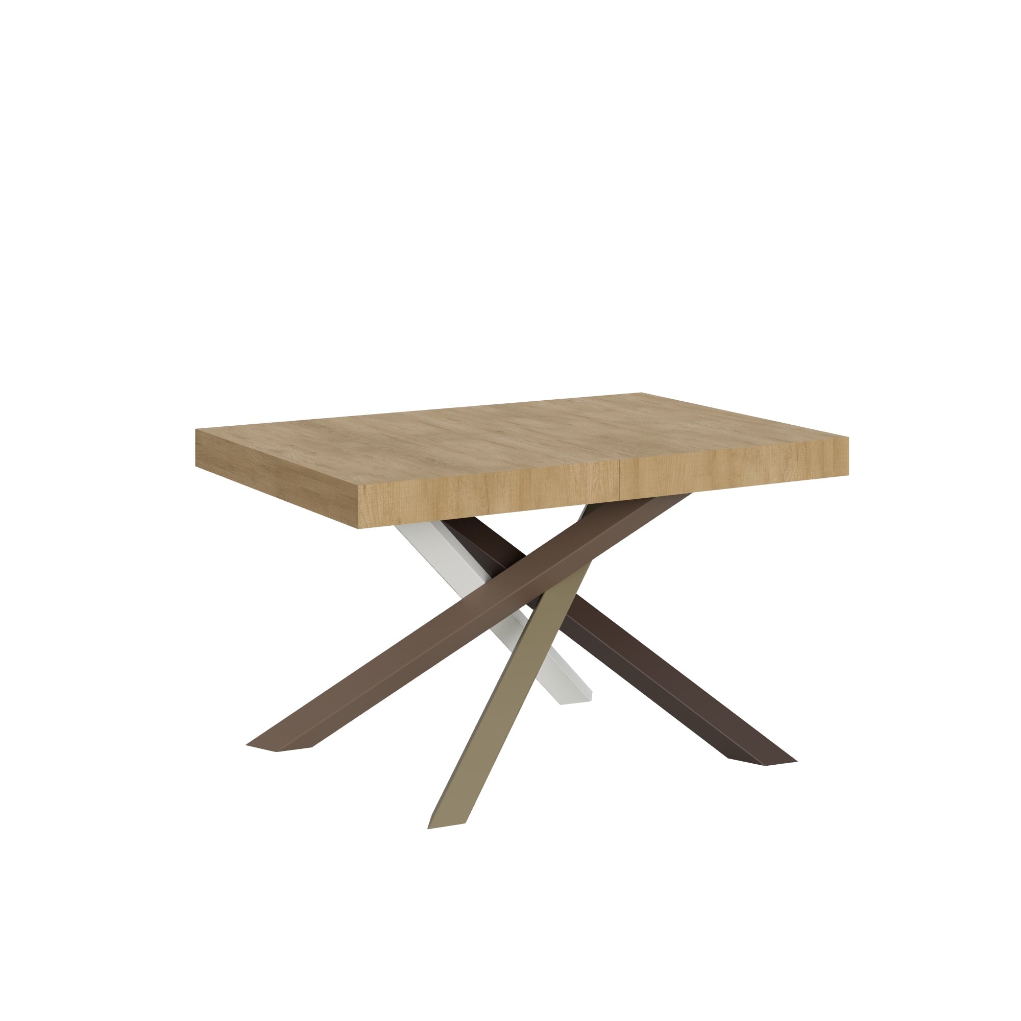 Tavolo Allungabile 140-244x90x77 cm Volantis Quercia Natura Telaio 4C