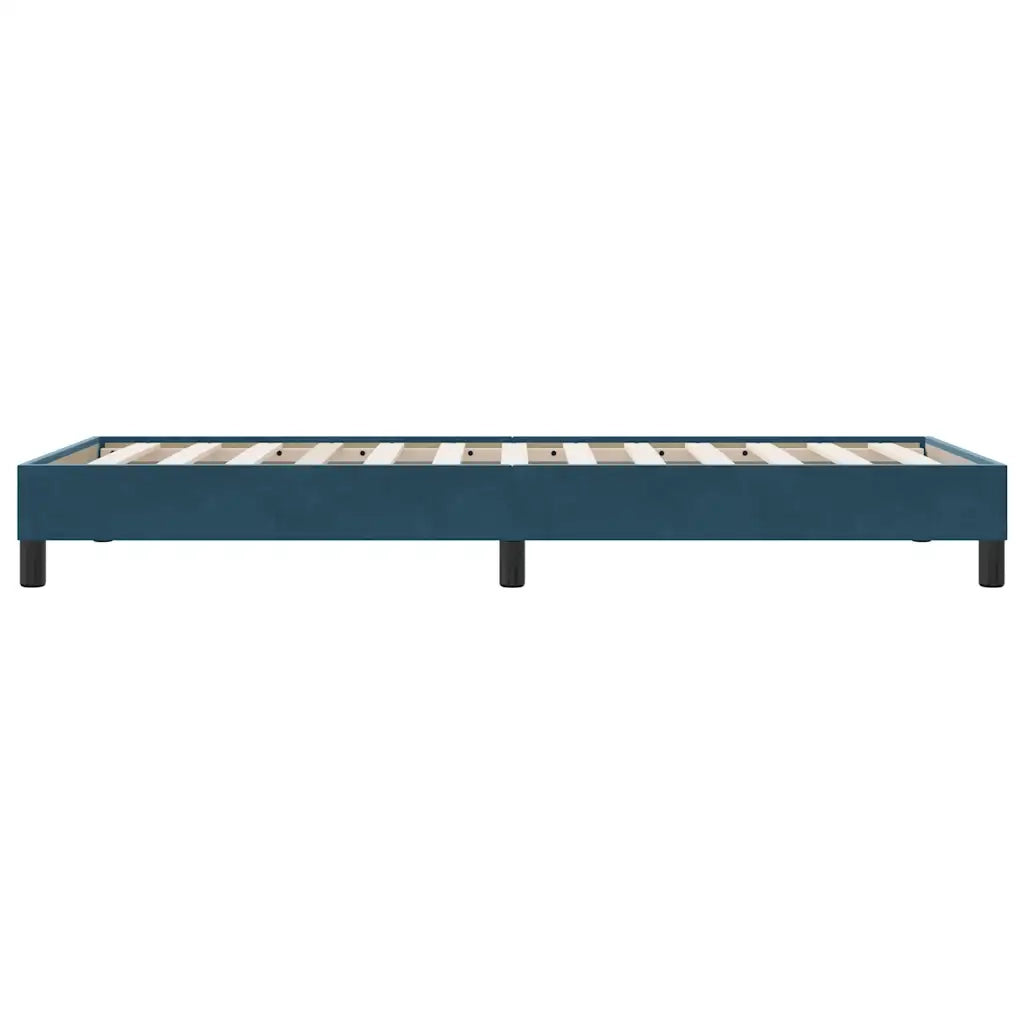 vidaXL Giroletto senza Materasso Blu Scuro 80x220 cm in Velluto