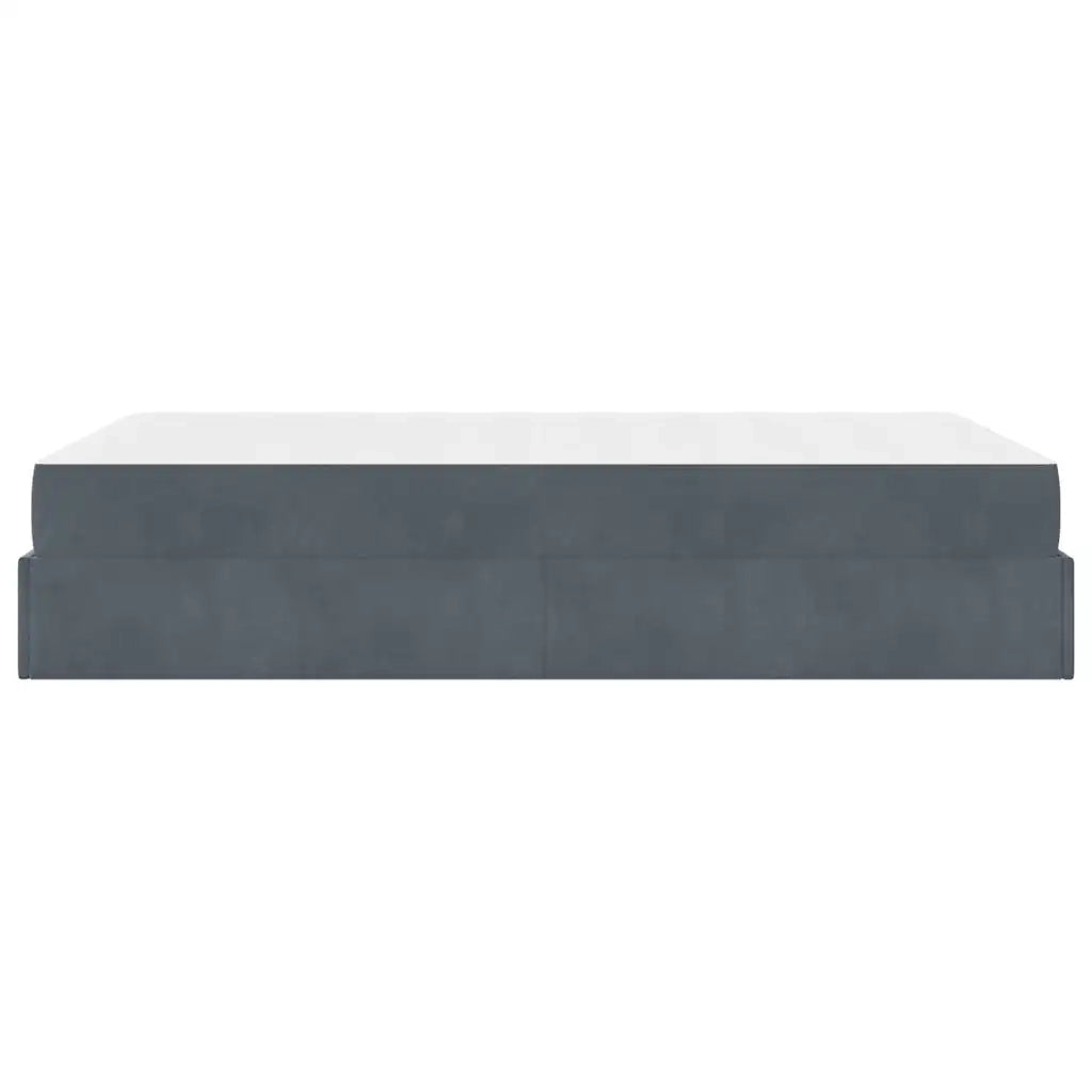 vidaXL Struttura del letto Grigio scuro 120 x 200 cm Velluto