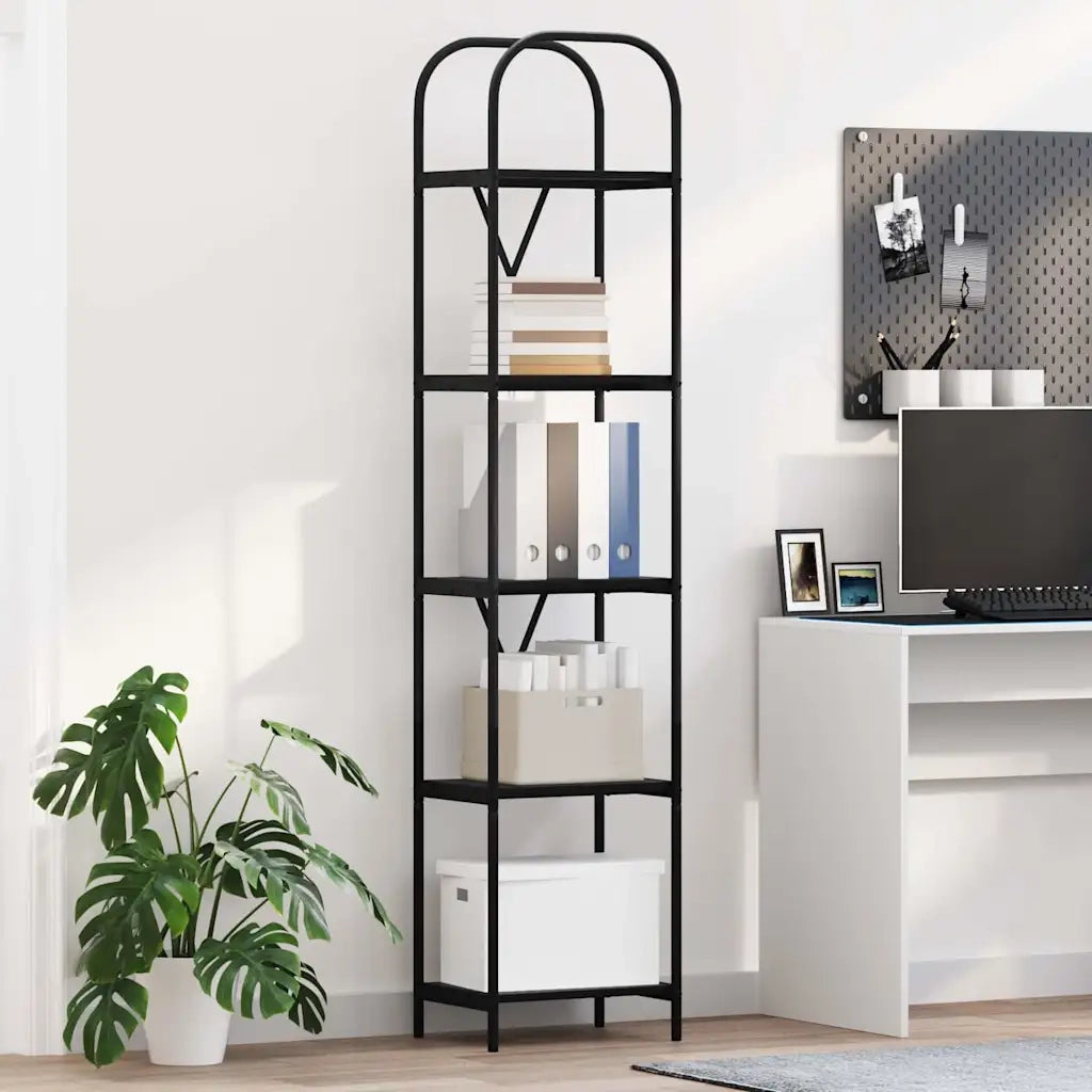 Libreria Rovere Nero 40 x 30 x 183 cm Legno multistrato