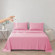Hoeslakenbeschermer 100% acqua resistente, matraccio protettivo, copertura hoeslaken riciclabile (rosa, Cal King/King 230 * 250 cm)