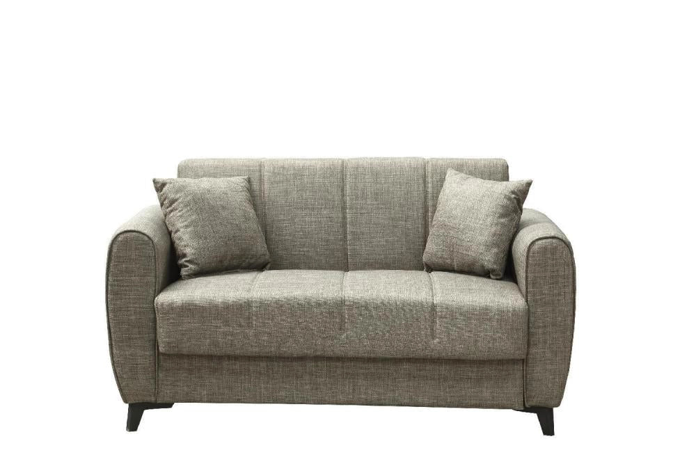 Divano 2 Posti Contenitore cm. 149x78x78 Tessuto Delhi Mina