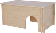 Casa per piccoli roditori - 50 x 29 x 24 cm - Adatto per piccoli roditori - Casa per animali domestici - 100% legno naturale
