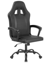 Sedia Gaming Adulto Professionale SimilPelle Reclinabile Con Braccioli Poltrona Ufficio Regolabile in Altezza Pistone Gas Gamer Portata 150 Kg Nero