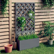 Fioriera a Traliccio Grigia 65x33x135 cm WPCcod mxl 73244