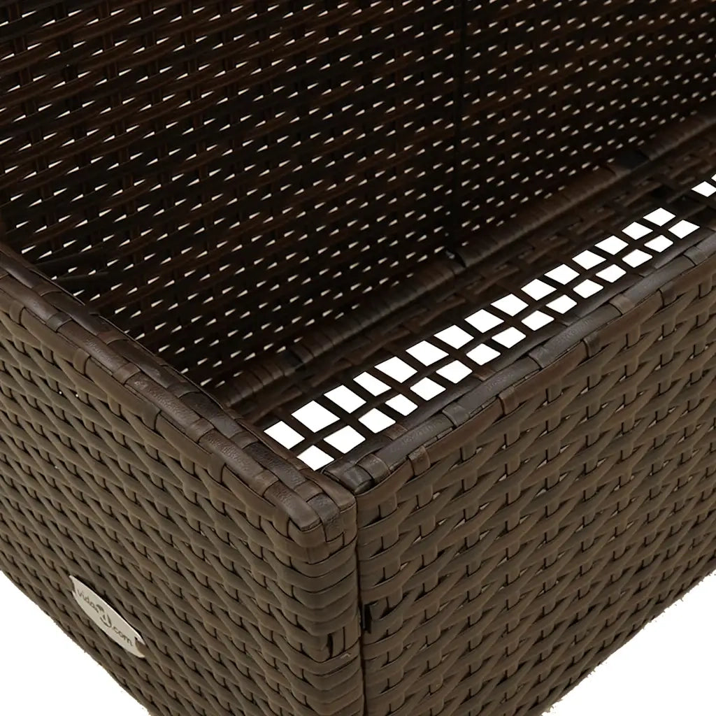 Galleggiante a Bordo Piscina Marrone 110x100x57 cm Polyrattan 4104089