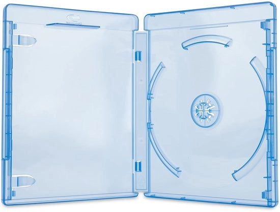 Set di 5 Etui Blu-ray in Propilene trasparente 15mm con clip interne e chiusura a pulsante