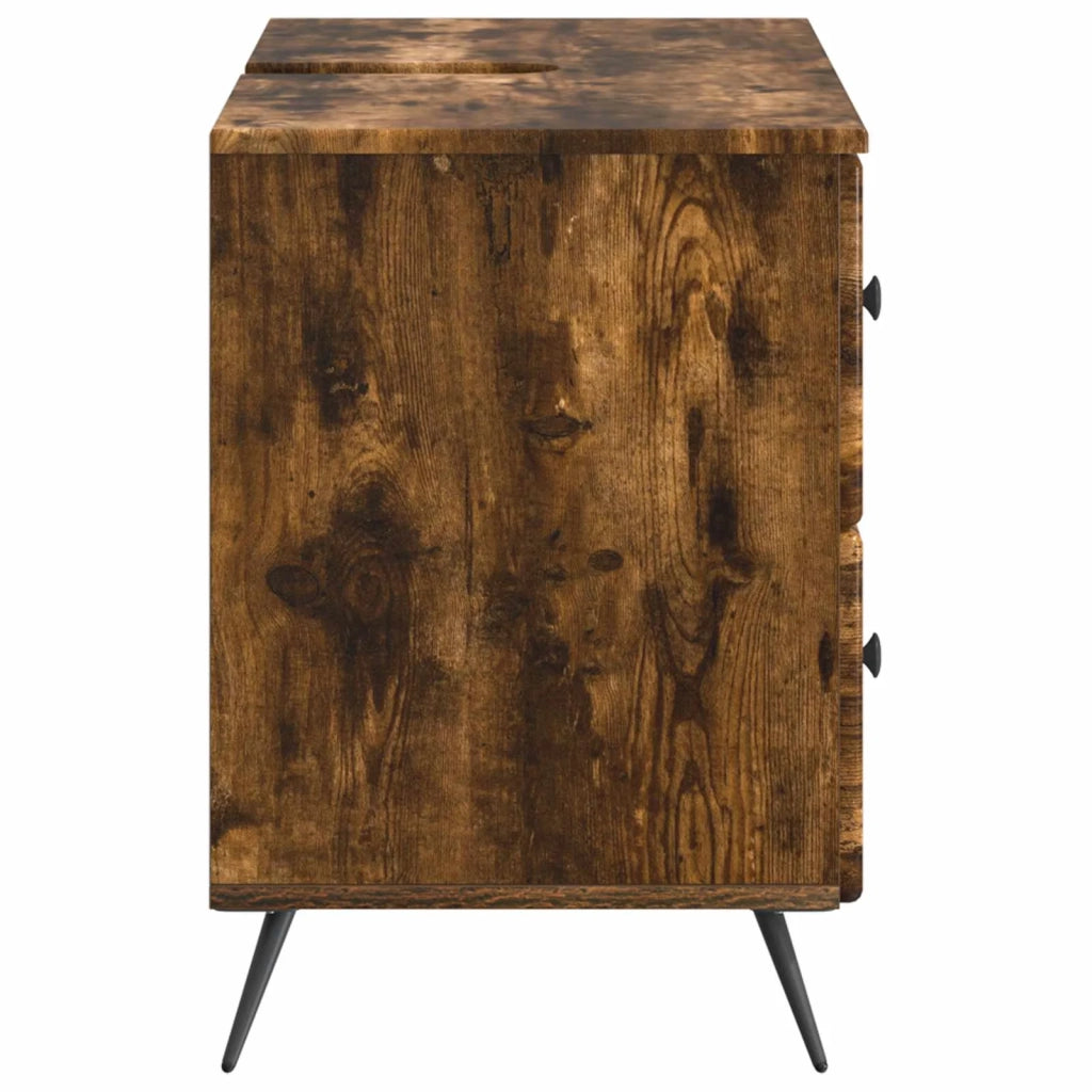 Armadio per Lavabo da Bagno BREDA Rovere Fumo 82 x 41 x 59 cm 897460
