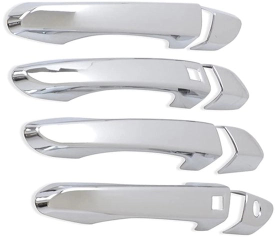 Copertura per catena di trasmissione in acciaio inossidabile - 8 pezzi - Cromo - Trim per maniglione - Per Hyundai Tucson 2016-2021 - Resistente alla corrosione