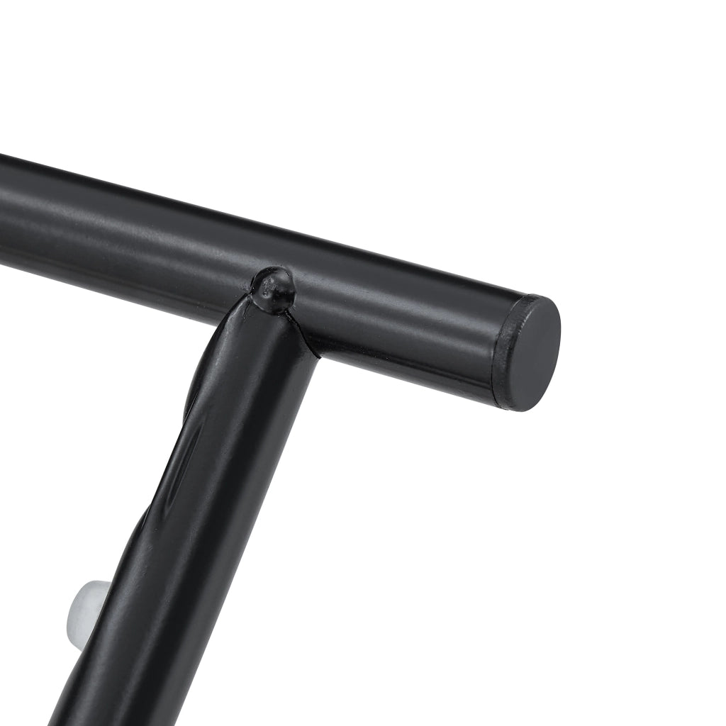 Tavolino da caffè con 2 ripiani - per soggiorno - in metallo e MDF - Ø42×52 cm - nero