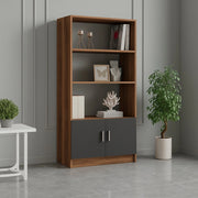 Biblioteca Patty, Libreria 3 Ripiani, 64x38x140h cm Marrone Noce
