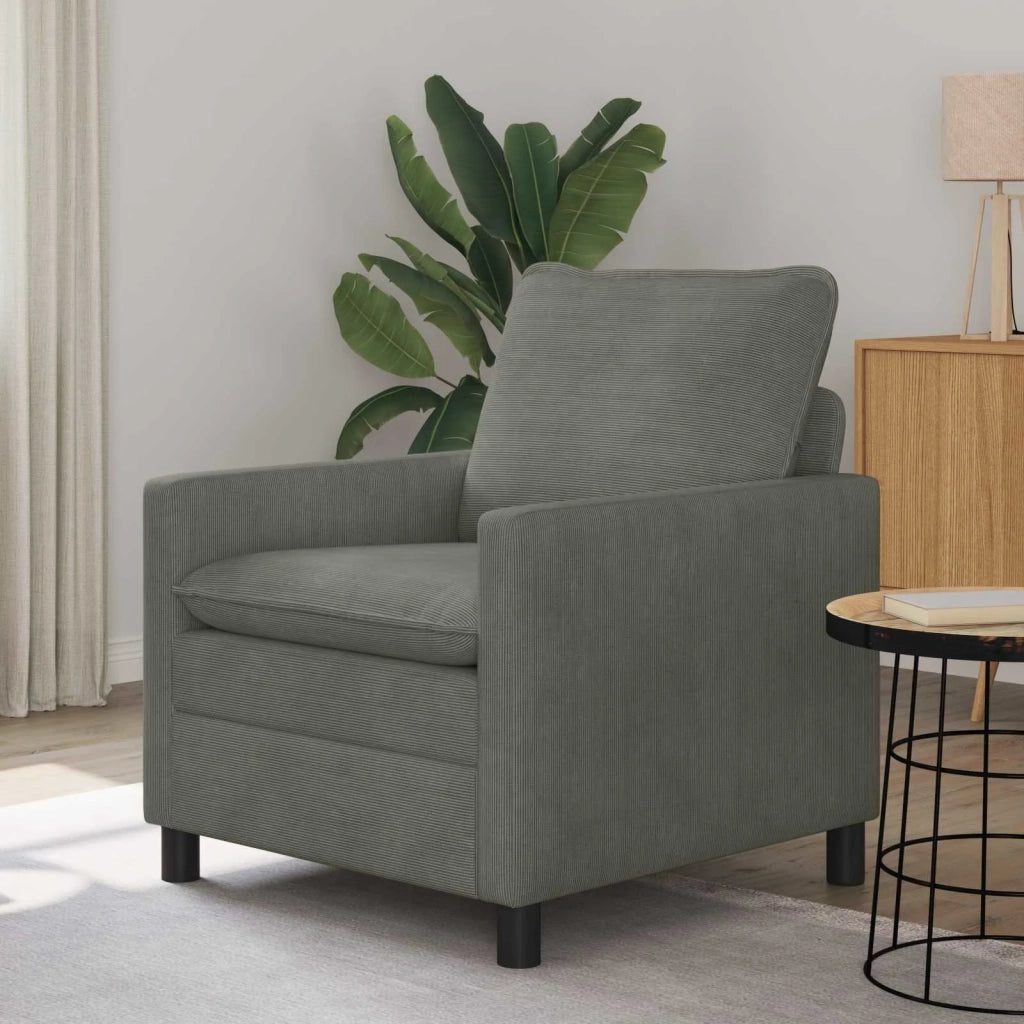 Divano Grigio Chiaro 76 x 81 x 87,5 cm Tessuto