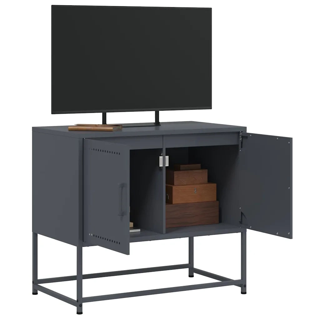 Mobile TV Antracite 68,5x39x60,5 cm in Acciaio