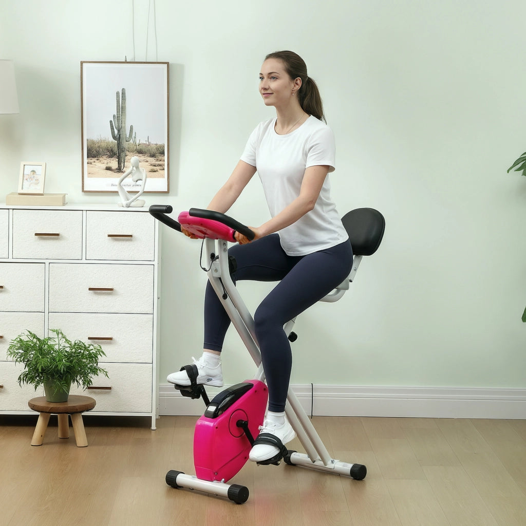 Cicloergometro Pieghevole ¨C zephmum ¨C Rosa, 8 Livelli Resistenza