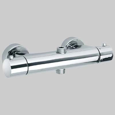 MONOCOMANDO DOCCIA ESTERNO TERMOSTATO CON DEVIATORE 2 VIE DISCO  Cromo     PAINI