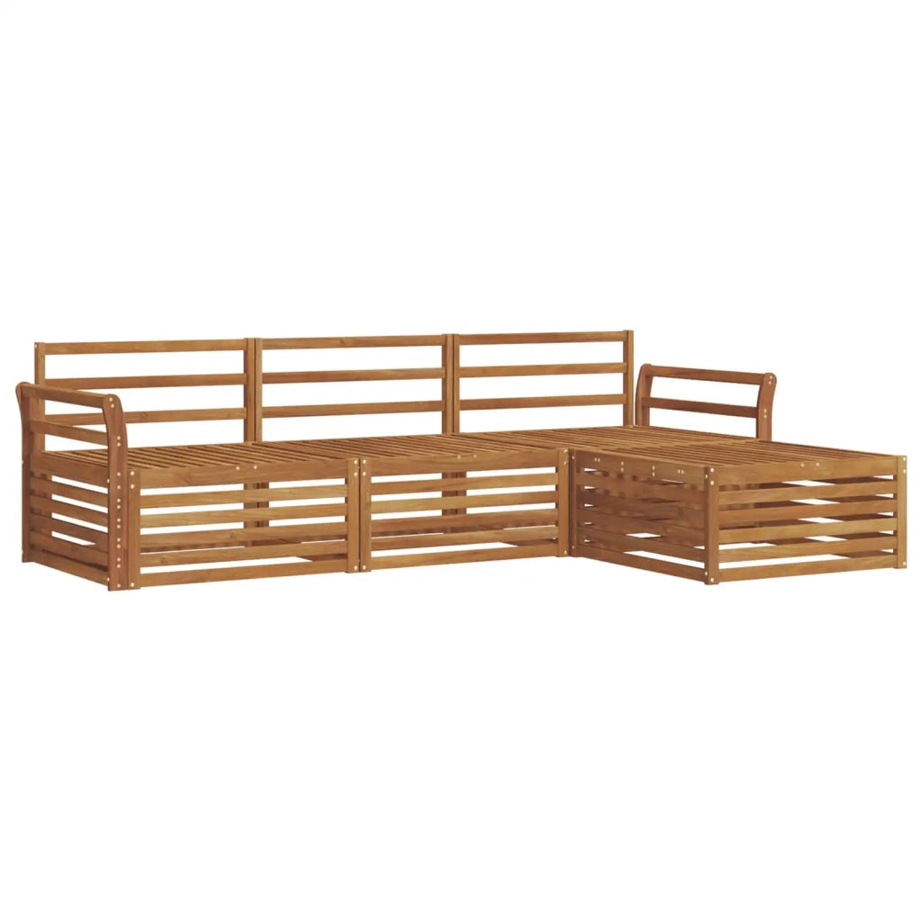 Set di divani da esterno Naturale 254 x 162,5 x 73 cm
