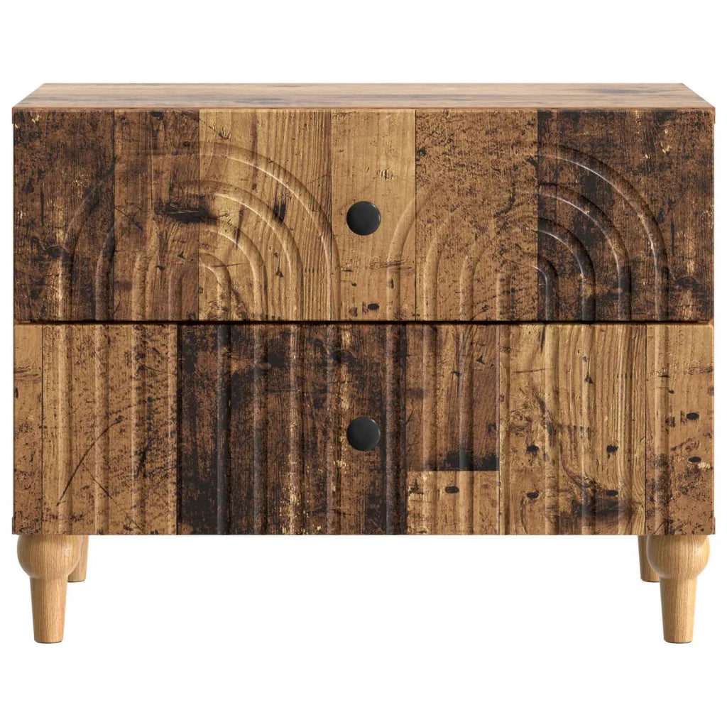 Armadio da Notte con cassetto Legno antico 62 x 34,5 x 48 cm 894093