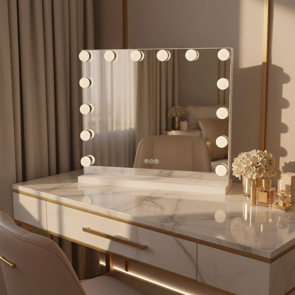 Specchio Led Hollywood White