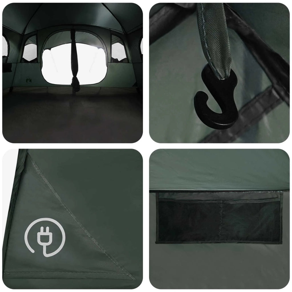 Tenda a tunnel con tetto Verde militare 427 x 305 x 205 cm 42028672