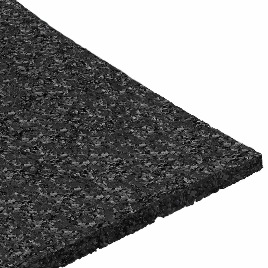 Pad per patio in granuli di gomma Nero 9 x 9 x 0,3 cm Gomma CFW6197440
