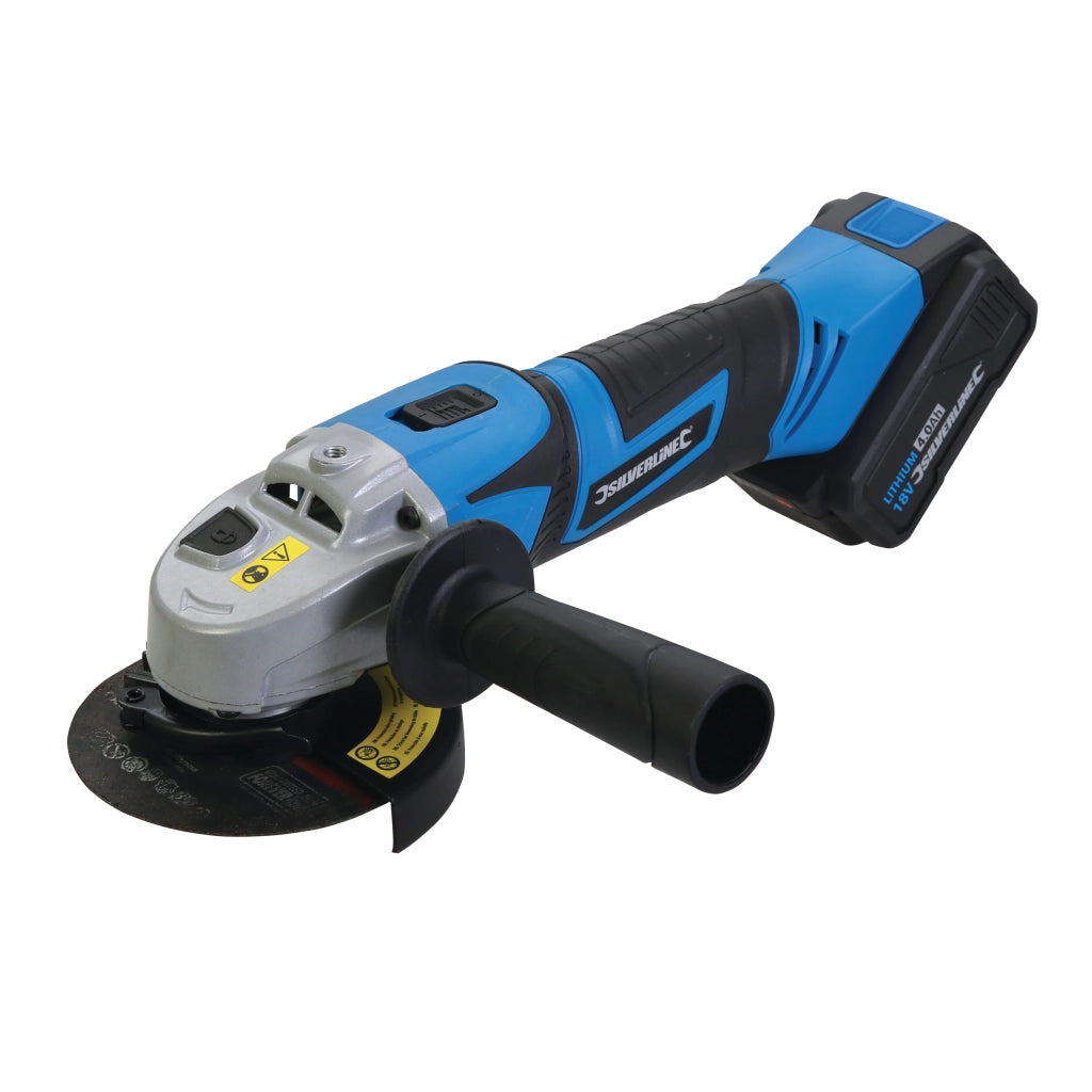 Smerigliatrice Angolare silverline 115 mm A batteria 18 V
