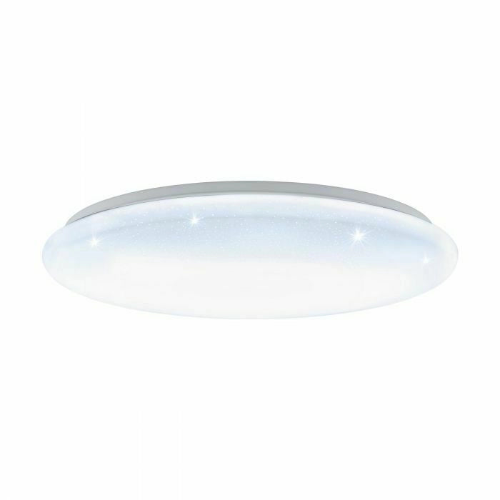 Plafoniera Applique Lampada Soffitto Bianca Telecomando Dimmerabile Giron S EGLO Dimensioni: Ø 57 cm - 40 W
