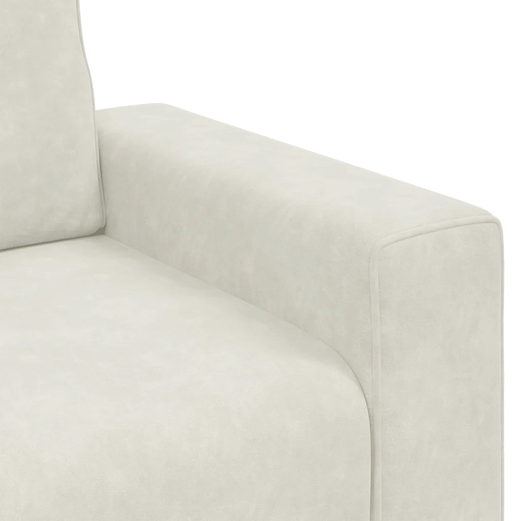 Divano Sedia-Poltrona-Sofa Relax Crema 60 cm Velluto 221040