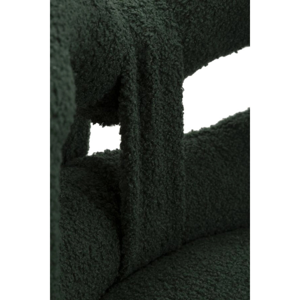 Sedia Fiocco 2, Verde, MDF, 40x40x67 cm