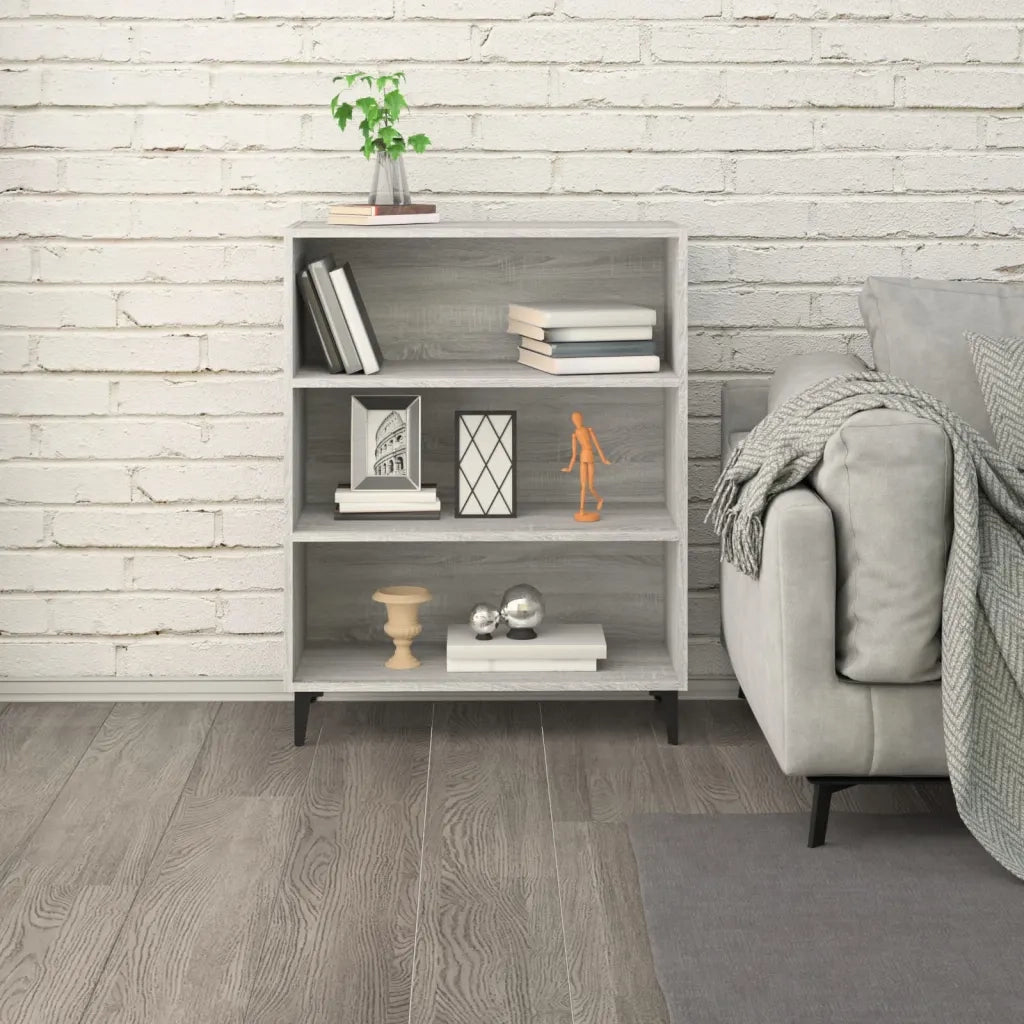 Credenza Grigio Sonoma 69,5x32,5x90 cm in Legno Multistrato 817379