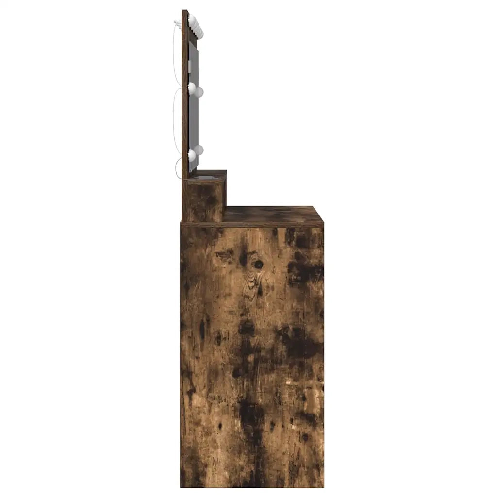 Tavolo da Trucco con lo scaffale Rovere fumé 100 x 41 x 135 cm 865104