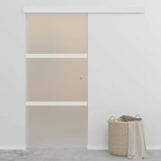 Porta Scorrevole in Vetro ESG e Alluminio 90x205 cm Argentocod mxl 71347
