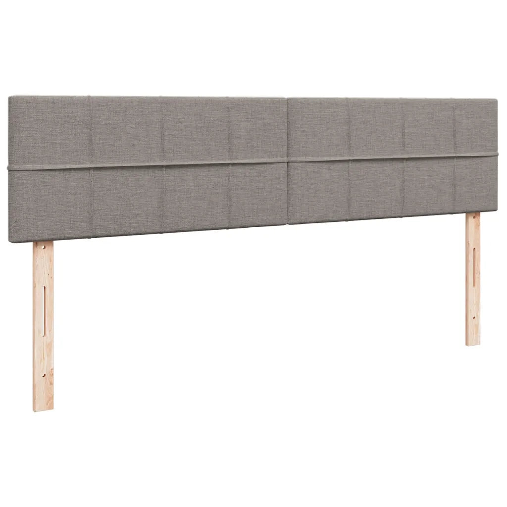 Struttura Letto Pouf con Materassi Tortora 180x200cm in Tessuto 3311998