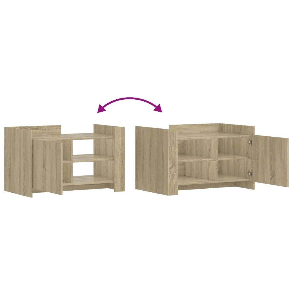 vidaXL Tavolino da Salotto Rovere Sonoma 80x50x50 cm Legno Multistrato