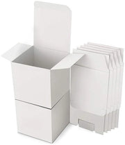 Dozina di regalo quadrata 15 pezzi - Scatola di cartone con coperchio - Verifica la confezione per regali - Dimensioni 10 x 10 x 10 cm - Cartone bianco - Confezione per regali