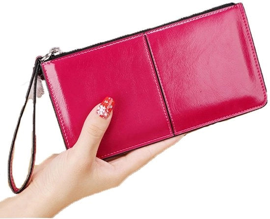 Portafoglio per donna con bracciale, clutch con cerniera, piccola borsa a tracolla, adatto per abbigliamento da sera.