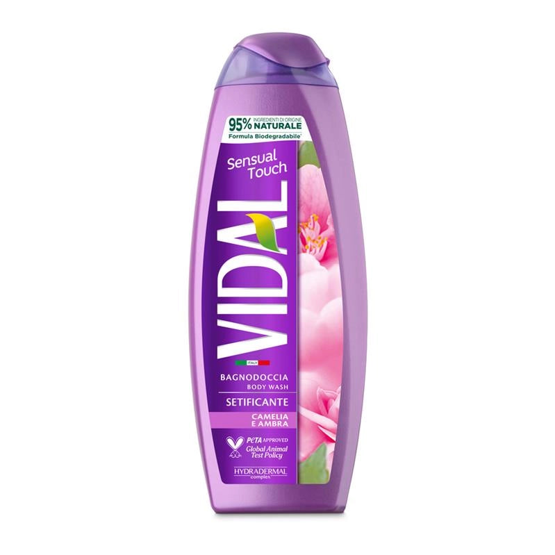 VIDAL SENSUAL TOUCH BAGNODOCCIA SETIFICANTE CAMELIA E AMBRA 500 ML