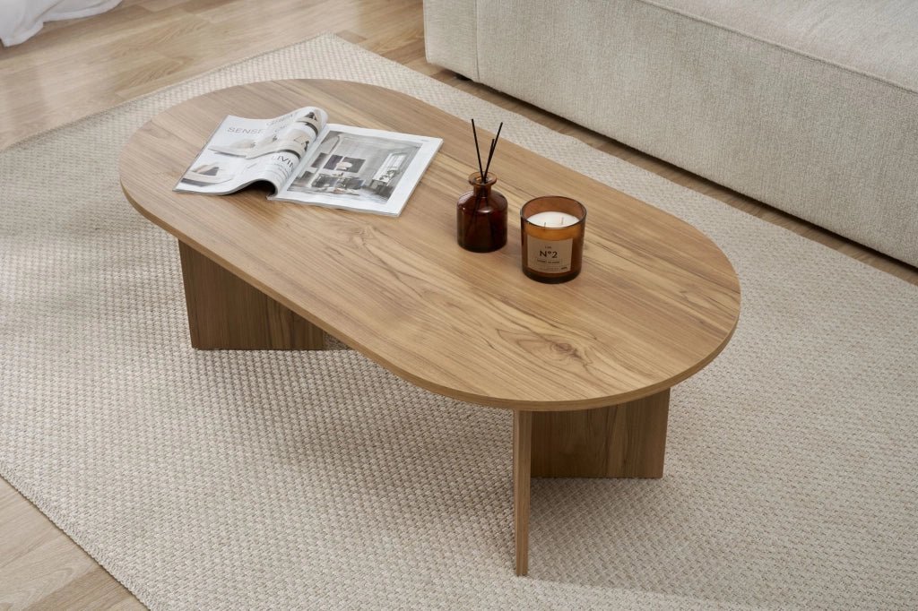 Tavolino da caffè in legno "Sabbia" - 60 x 119 x 40 cm - Rovere