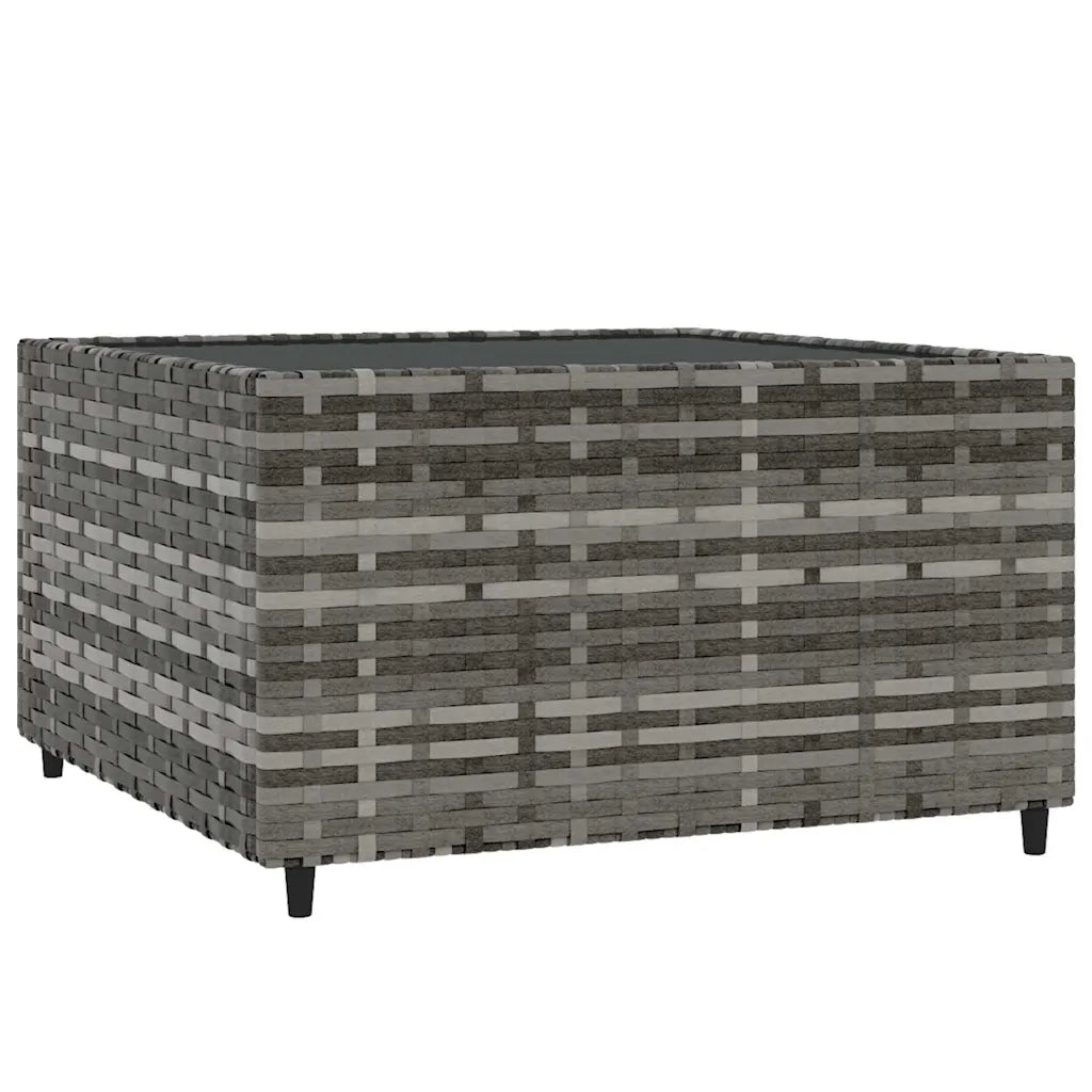 Set Divani da Giardino 4 pz con Cuscini in Polyrattan Grigio 319765