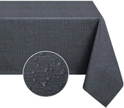 Telaio per tavolo esterno 140x180 copertura per tavolo in PVC impermeabile e lavabile resistente all'acqua copertura per tavolo quadrata per giardino, esterno, tavolo da pranzo, festa in grigio scuro
