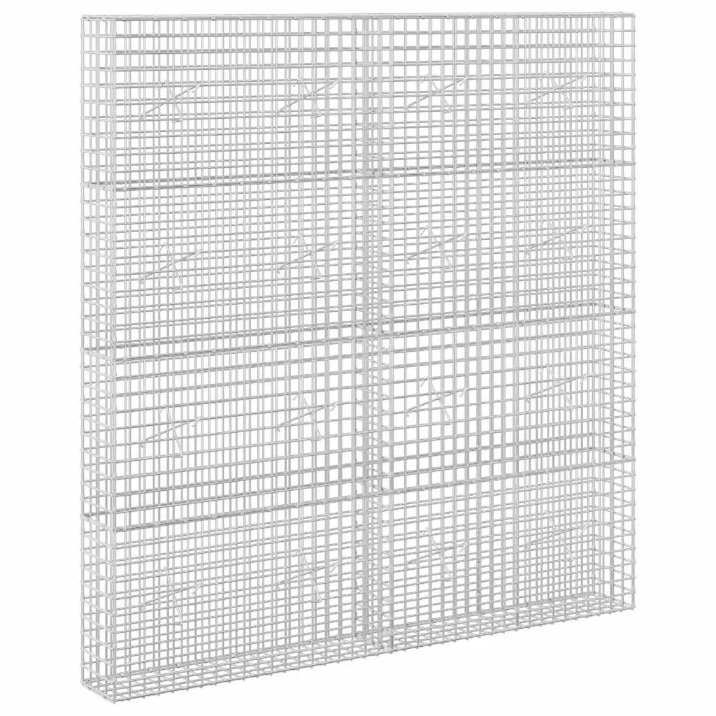 Gabione con filo da 5 mm e rete da 5x5 cm 200x20x200 cm 3464110