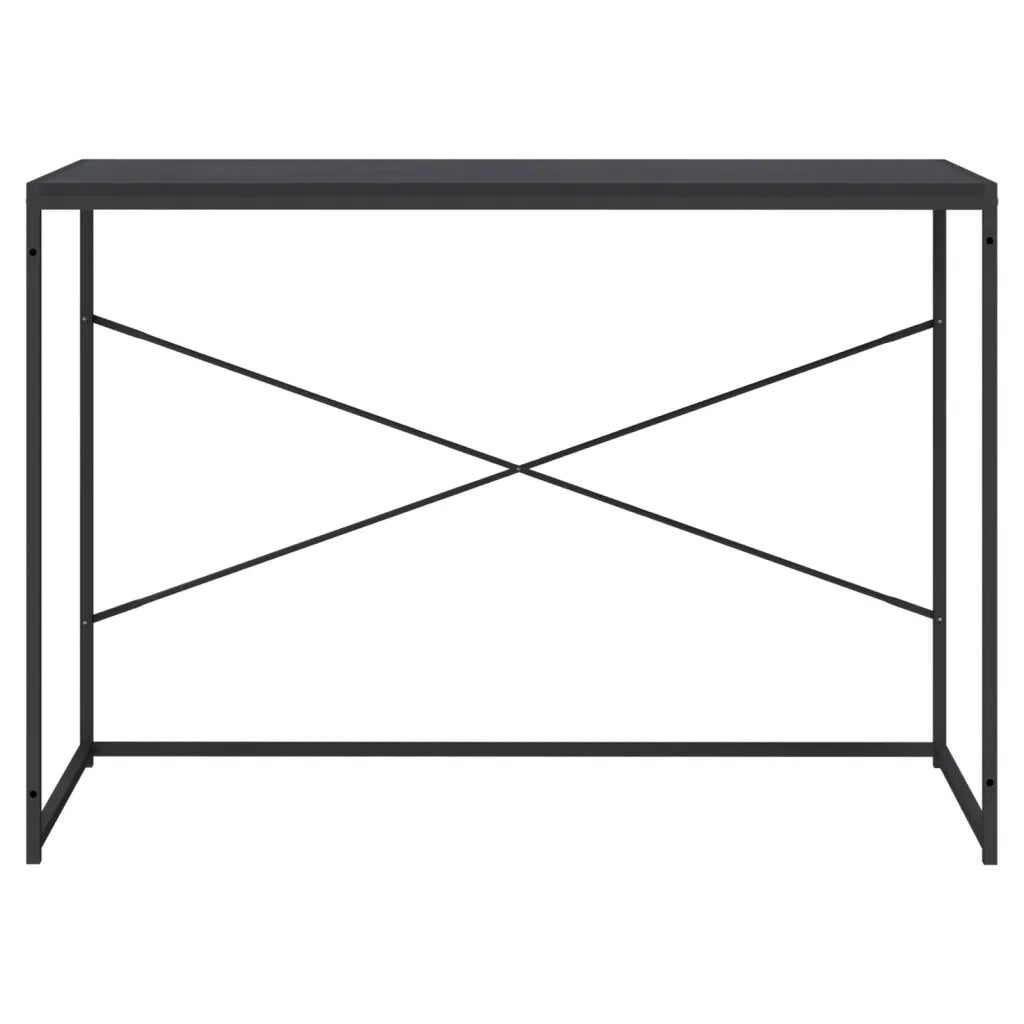 Scrivania per Computer Nera 110x60x70 cm in Legno Multistrato 30208