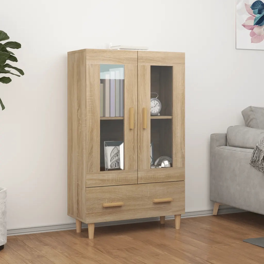 Credenza-Buffet-Armadio da cucina Rovere Sonoma 70x31x115 cm in Legno Multistrato 941742