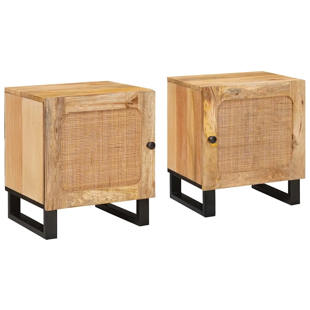 Armadio da Notte 2 pcs Naturale 40 x 33 x 46 cm 4018041