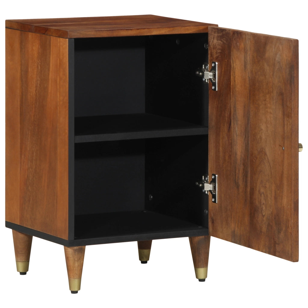 Armadio per bagno 38x33x58 cm in legno massello di mango