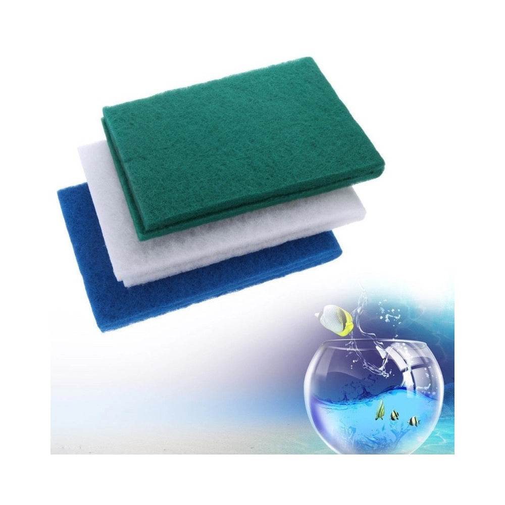 Trade Shop - Set 2 Pezzi Spugna Filtro 32,5 X 12,5 Cm Cotone Biochimico Per Acquario -