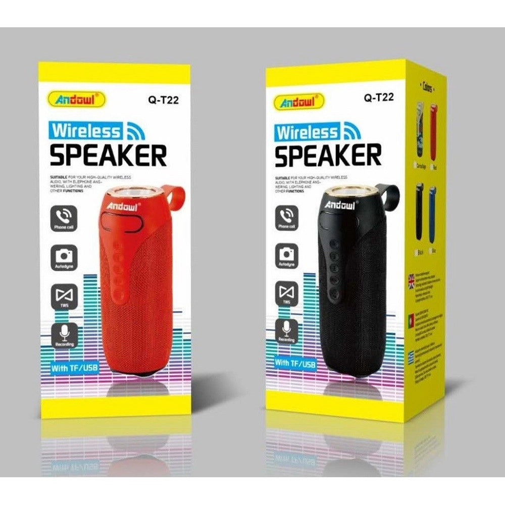 Trade Shop - Altoparlante 2.0 Speaker Portatile Bluetooth 10w Wireless Aux / 3,5 Mm Usb Q-t22 -